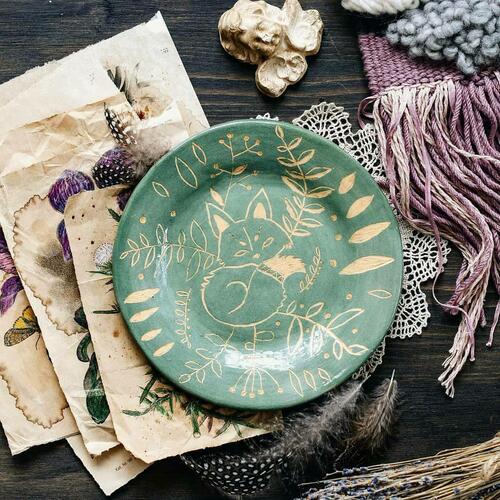 Тарелка "Сграффито" фото 2